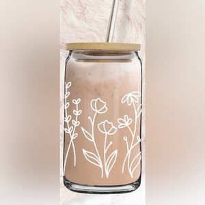 Beer glass can wildflower 🌸